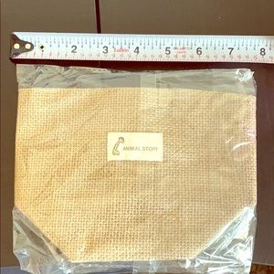 Burlap hanging bags x 2